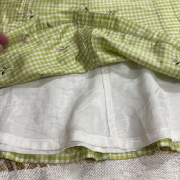 (N4) ABR NEW YORK Women's Two Piece Suit Green, White and Pink Silk  Size 6‎ - Picture 16 of 16